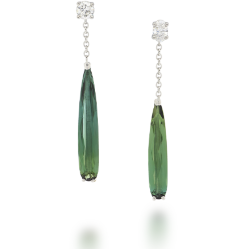 Boucles d'oreilles Tourmaline