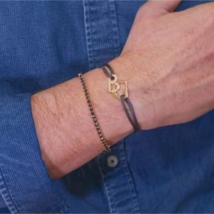 Bracelet tennis et bracelet lettres personnalisables pour homme