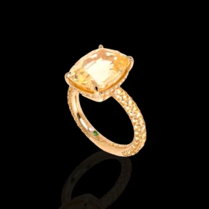 Bague de fiançaille en Citrine