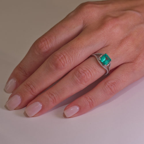 Bague emeraude
