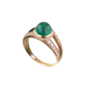 Bague Emeraude en Or jaune